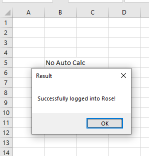 Login Result
