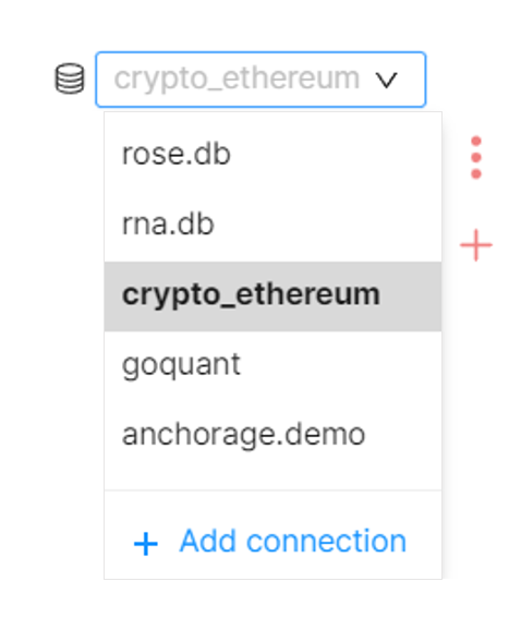 select a database